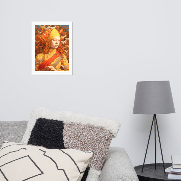 Majestic Mystique - Enigmatic Portrait - - Wooden Framed Posters