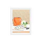 Polka Dots & Sunshine - Framed Poster - White 12″×16″ - Framed Posters