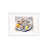 Taste of the Sea - Framed Coastal Art - White 12″×16″ - Framed Posters