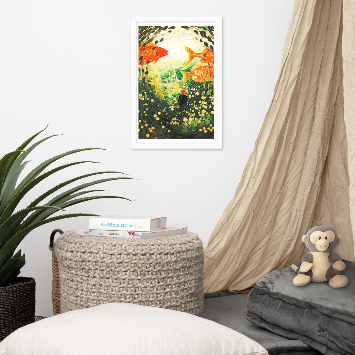 Underwater Dreams - Enchanted Fish - - Wooden Framed Posters