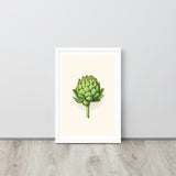 Botanical Beauty - Artichoke Elegance - - Wooden Framed Posters