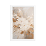 Whispers of Nature - Floral Harmony - White 12″×18″ - Framed Poster