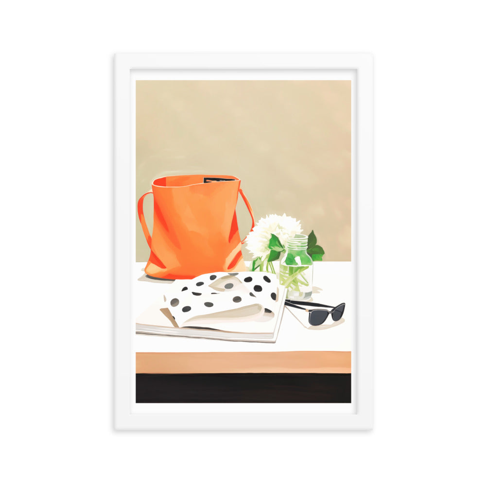 Polka Dots & Sunshine - Framed Poster - White 12″×18″ - Framed Posters