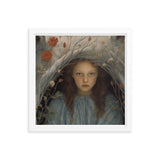 Dreamlike Innocence - A Serene Portrait - - Framed Poster