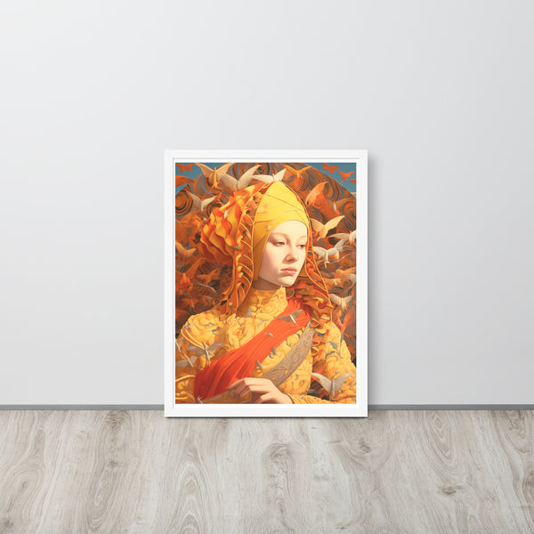 Majestic Mystique - Enigmatic Portrait - - Wooden Framed Posters