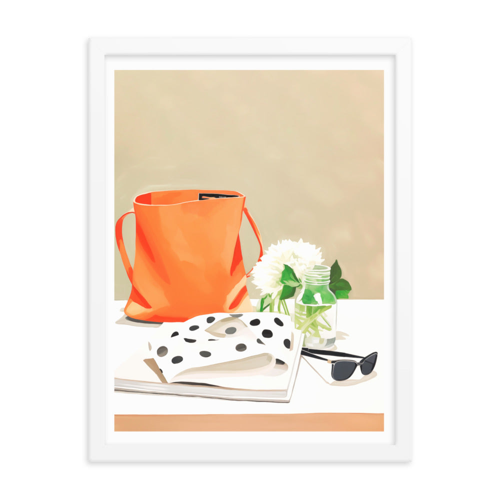 Polka Dots & Sunshine - Framed Poster - White 18″×24″ - Framed Posters