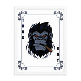 Bold Gorilla Vibes - Framed Thug Boy Poster - - Wooden Framed Posters