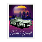 Timeless Drive - Define Yourself - - Wooden Framed Posters