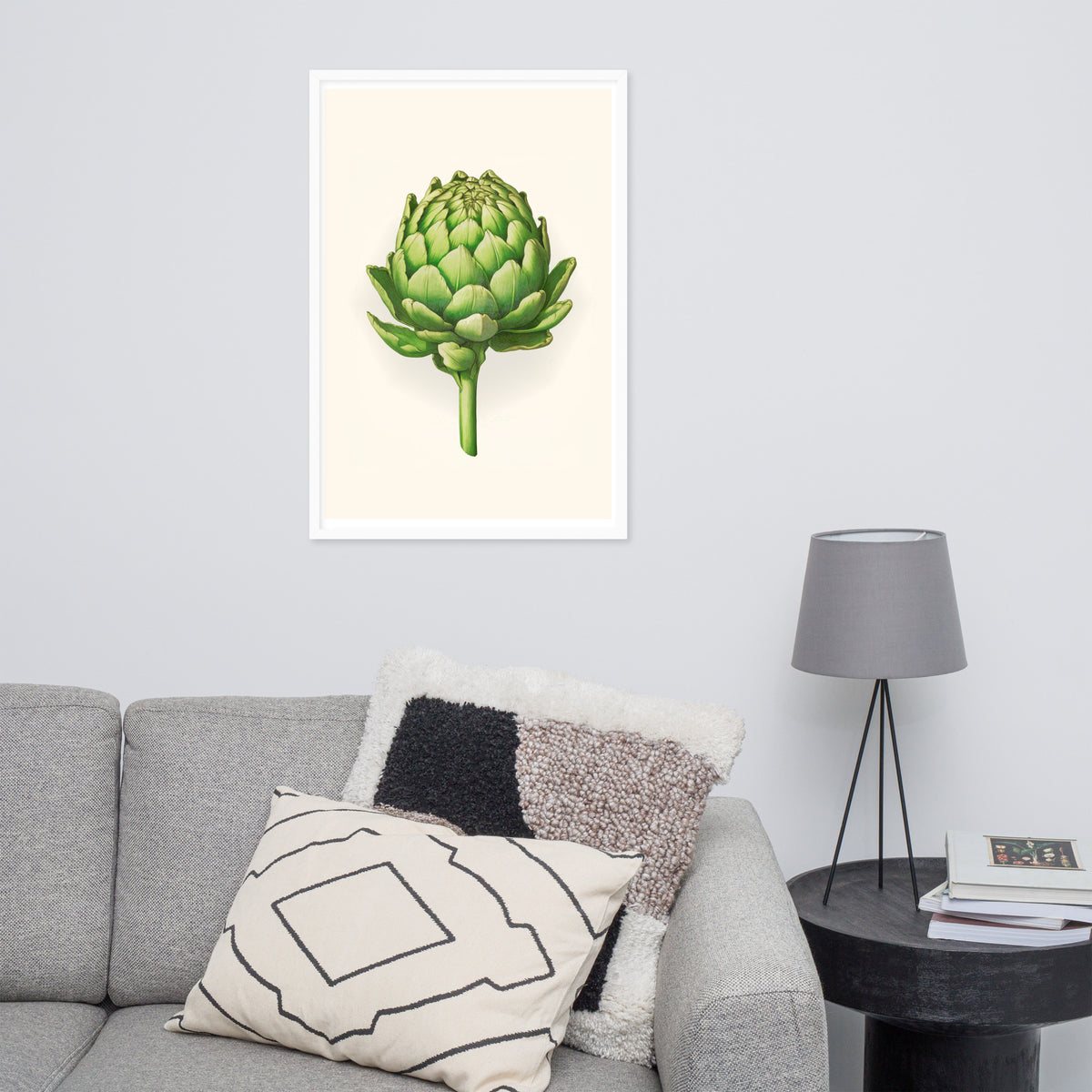 Botanical Beauty - Artichoke Elegance - - Wooden Framed Posters