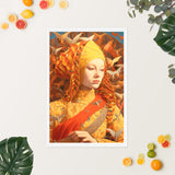 Majestic Mystique - Enigmatic Portrait - - Wooden Framed Posters