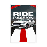 Speed and Style - Ride with Passion - - Framed Poster