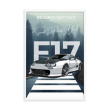 F17 Speed - The Ultimate Drive - White - Framed Poster