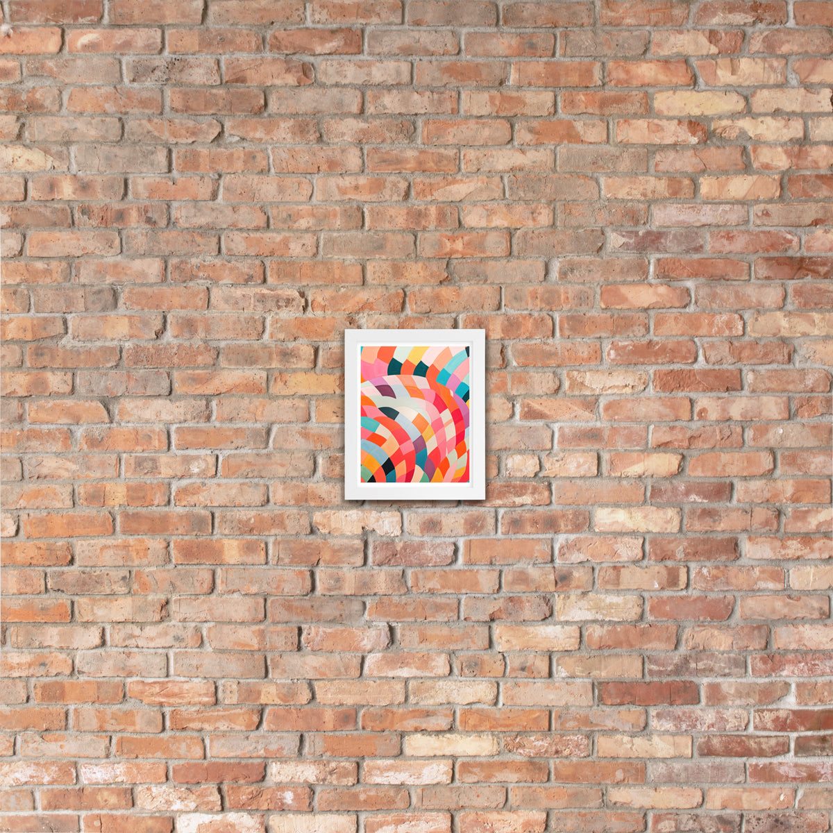 Dynamic Harmony - Abstract Color Play - - Wooden Framed Posters