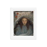 Dreamlike Innocence - A Serene Portrait - White 8″×10″ - Framed Poster