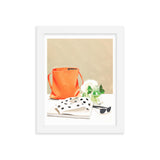 Polka Dots & Sunshine - Framed Poster - White 8″×10″ - Framed Posters