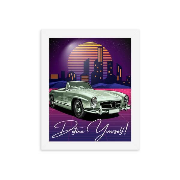 Timeless Drive - Define Yourself - - Wooden Framed Posters