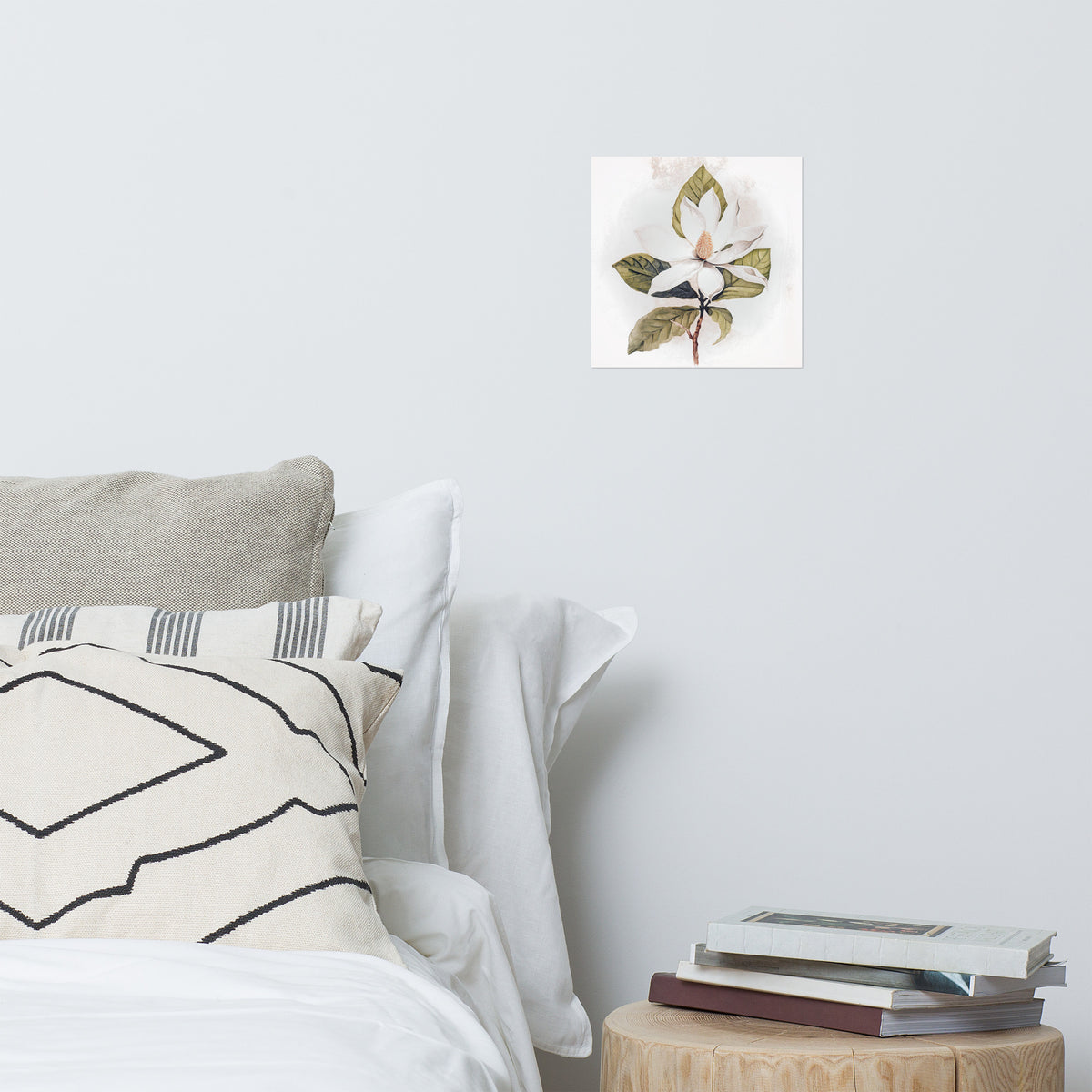 Botanical Beauty - White Magnolia - 10″×10″ - Posters