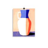 Simplicity in Color - Minimalist Vase Design - 11″×14″ - Posters