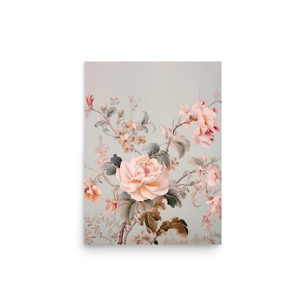 Blossoming Elegance - A Floral Symphony - 12″×16″ - Posters