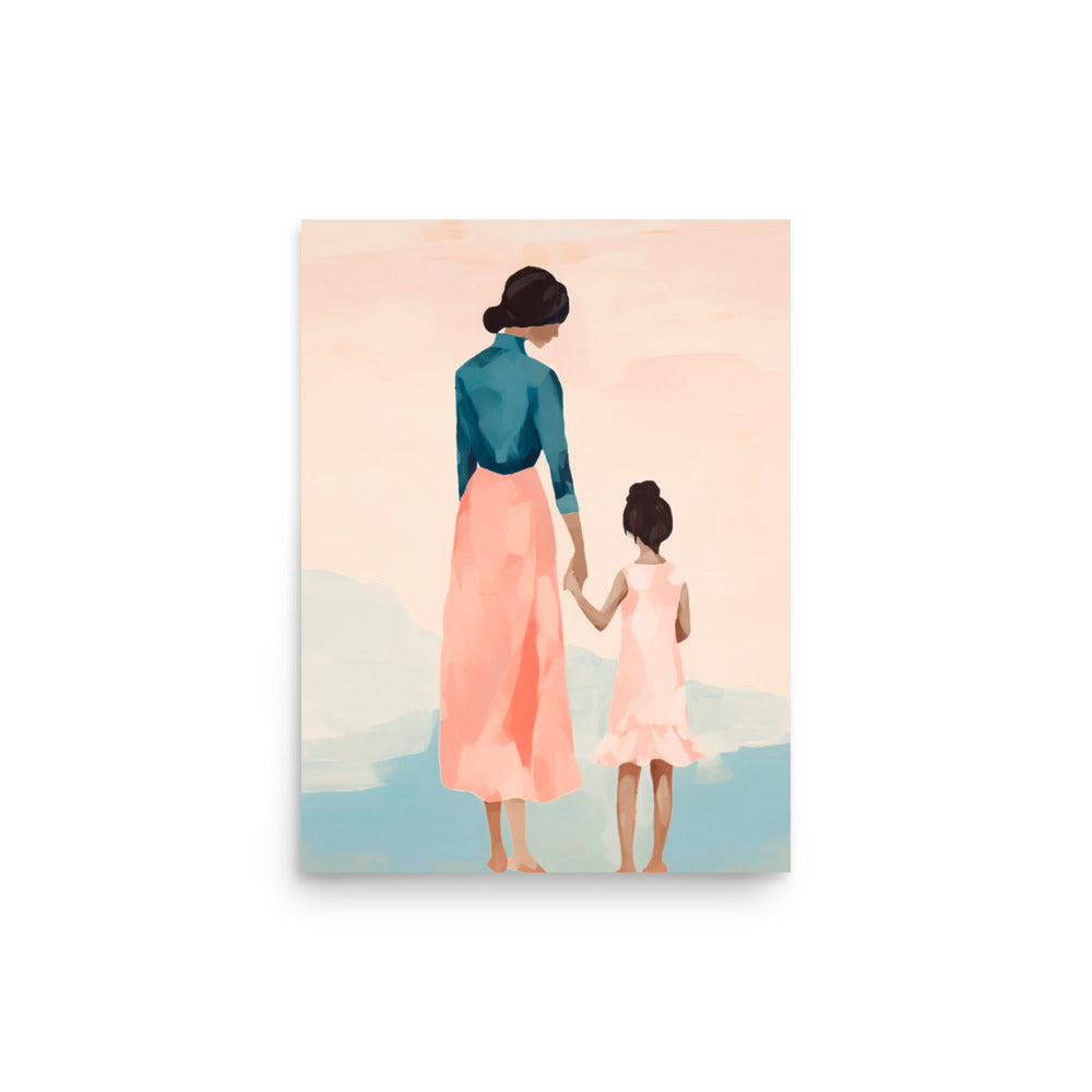 Mother and Child - A Timeless Embrace - 12″×16″ - Posters