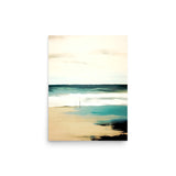 Tranquil Horizons - Serene Seascape Art - 12″×16″ - Posters