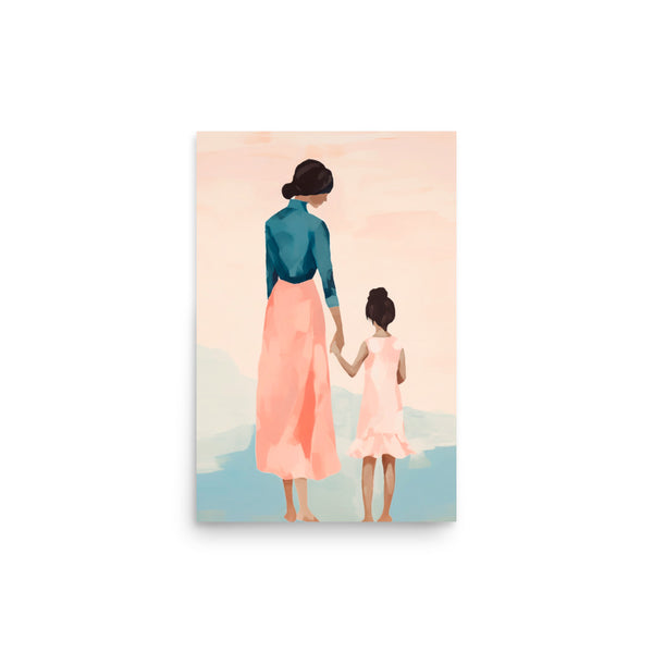 Mother and Child - A Timeless Embrace - 12″×18″ - Posters