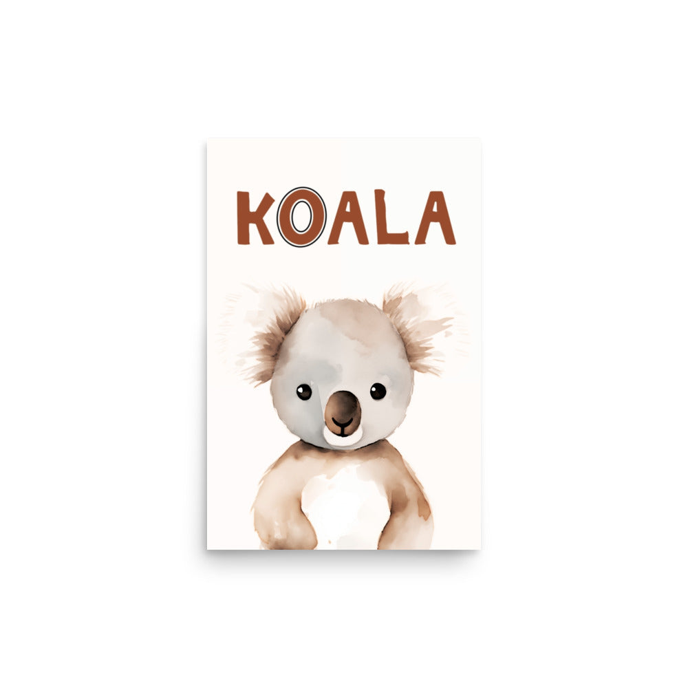 Cuddly Koala - Heartwarming Wall Art - 12″×18″ - Posters