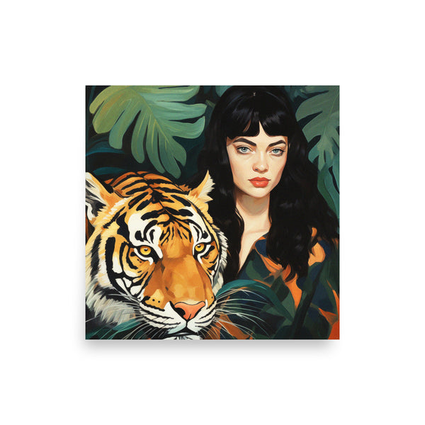 Jungle Majesty - A Powerful Connection - 14″×14″ -