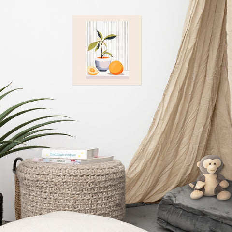Image of Nature's Elegance - Orange and Green