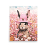 Springtime Delight - Bunny in Pink - 16″×20″ -