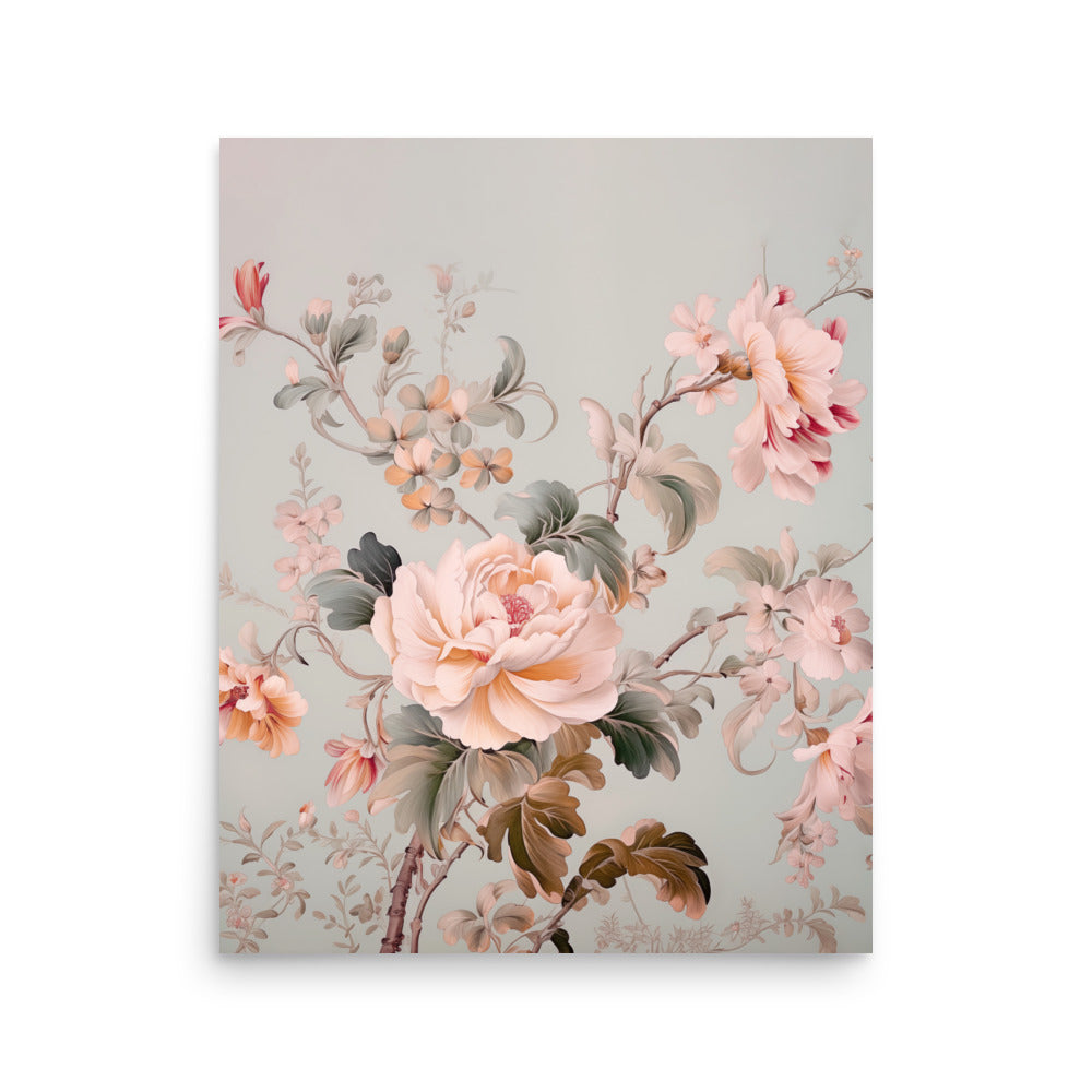 Blossoming Elegance - A Floral Symphony - 16″×20″ - Posters