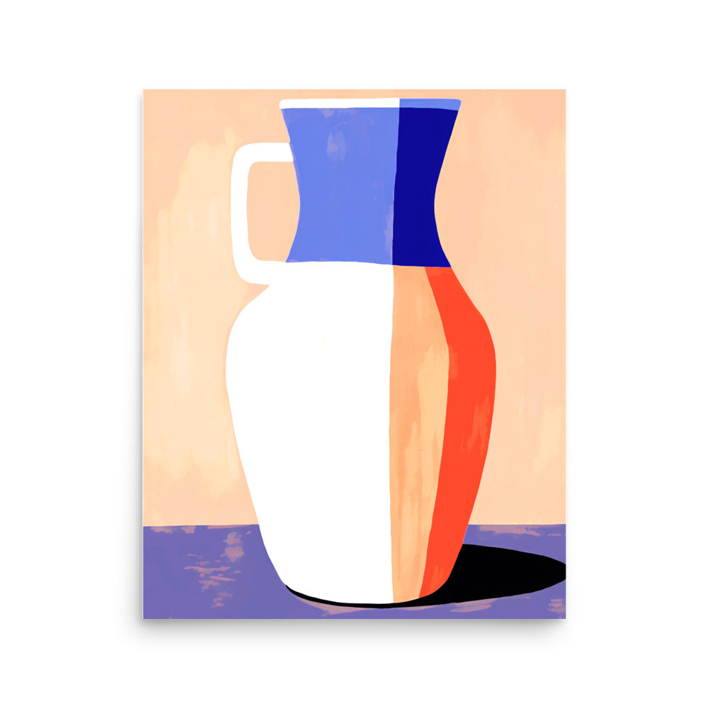 Simplicity in Color - Minimalist Vase Design - 16″×20″ - Posters