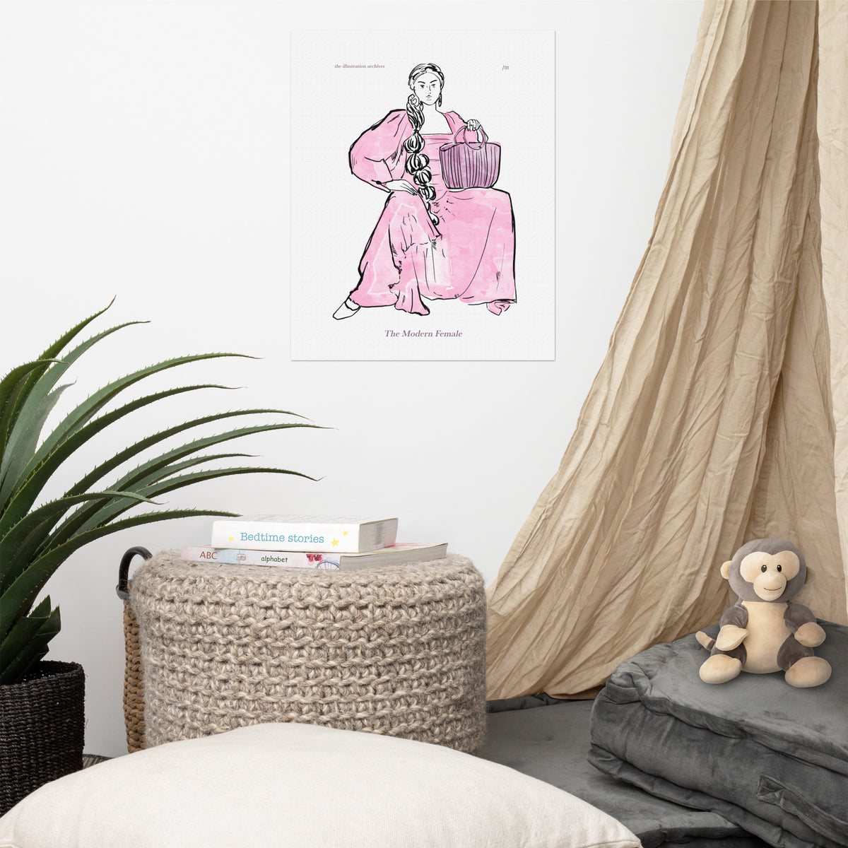 The Modern Female - Empowerment in Pink - 16″×20″ - Posters