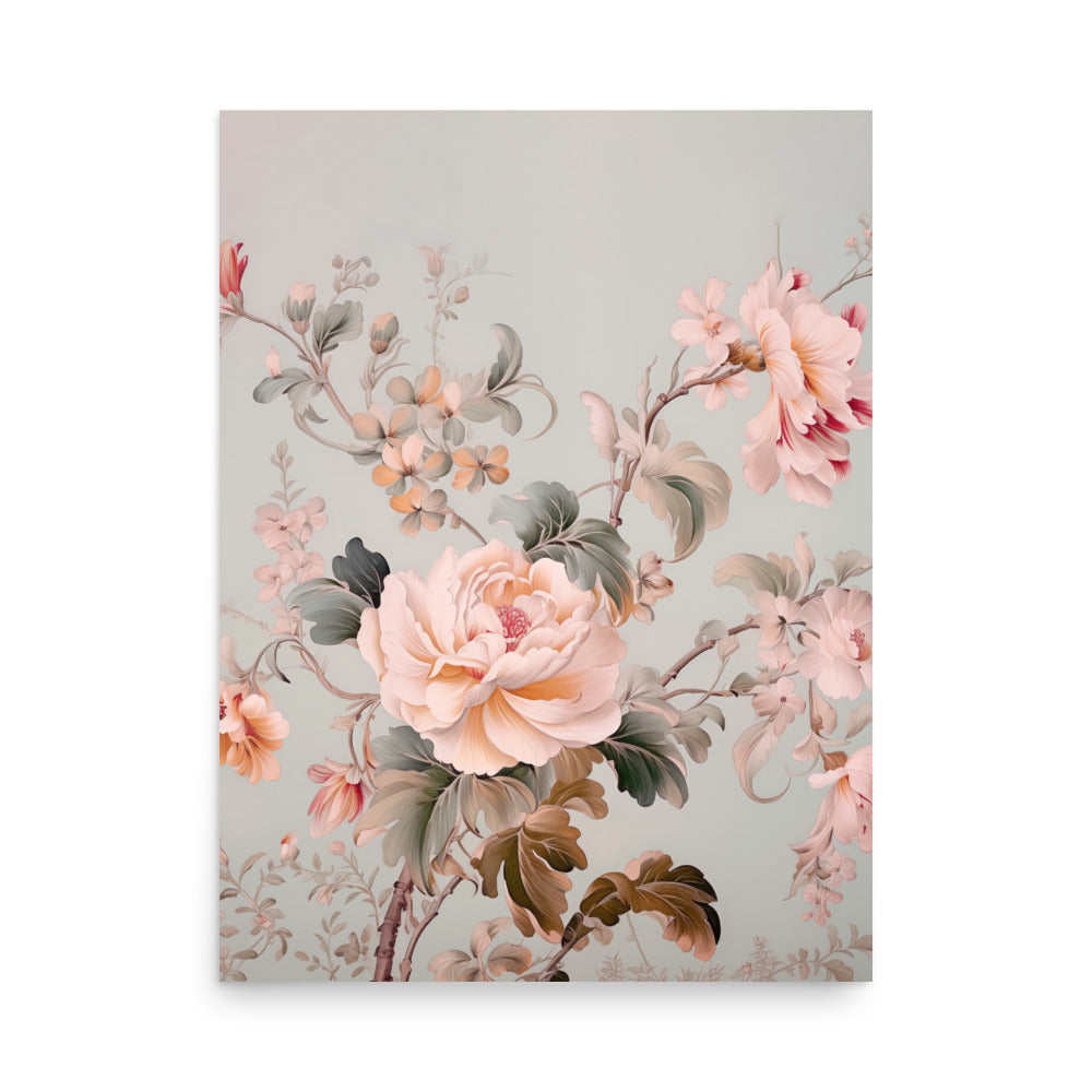 Blossoming Elegance - A Floral Symphony - 18″×24″ - Posters