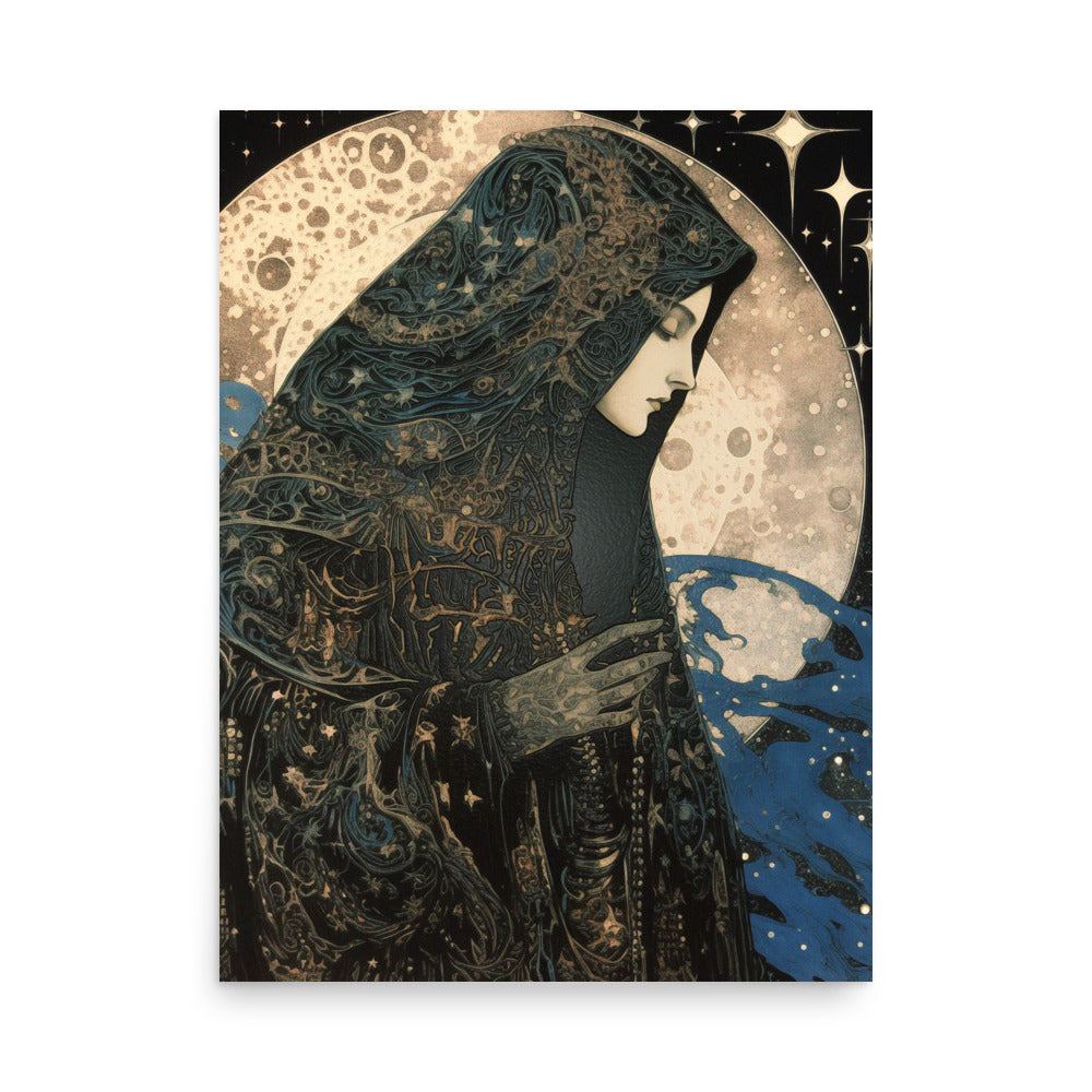 Mystic Enchantment - Moon Goddess Art - 18″×24″ - Posters