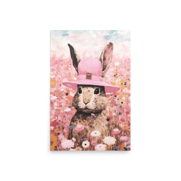 Springtime Delight - Bunny in Pink - 20″×30″ -