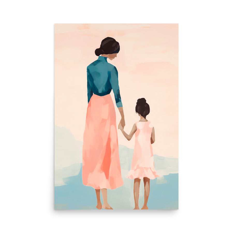 Mother and Child - A Timeless Embrace - 24″×36″ - Posters