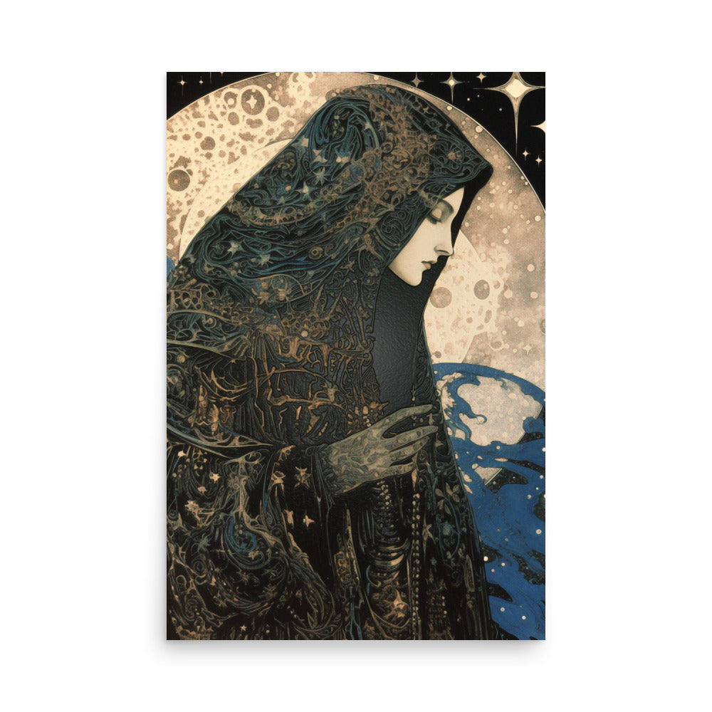 Mystic Enchantment - Moon Goddess Art - 24″×36″ - Posters