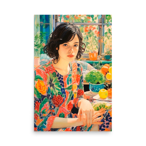 Image of Garden of Memories - Vibrant Portrait Poster