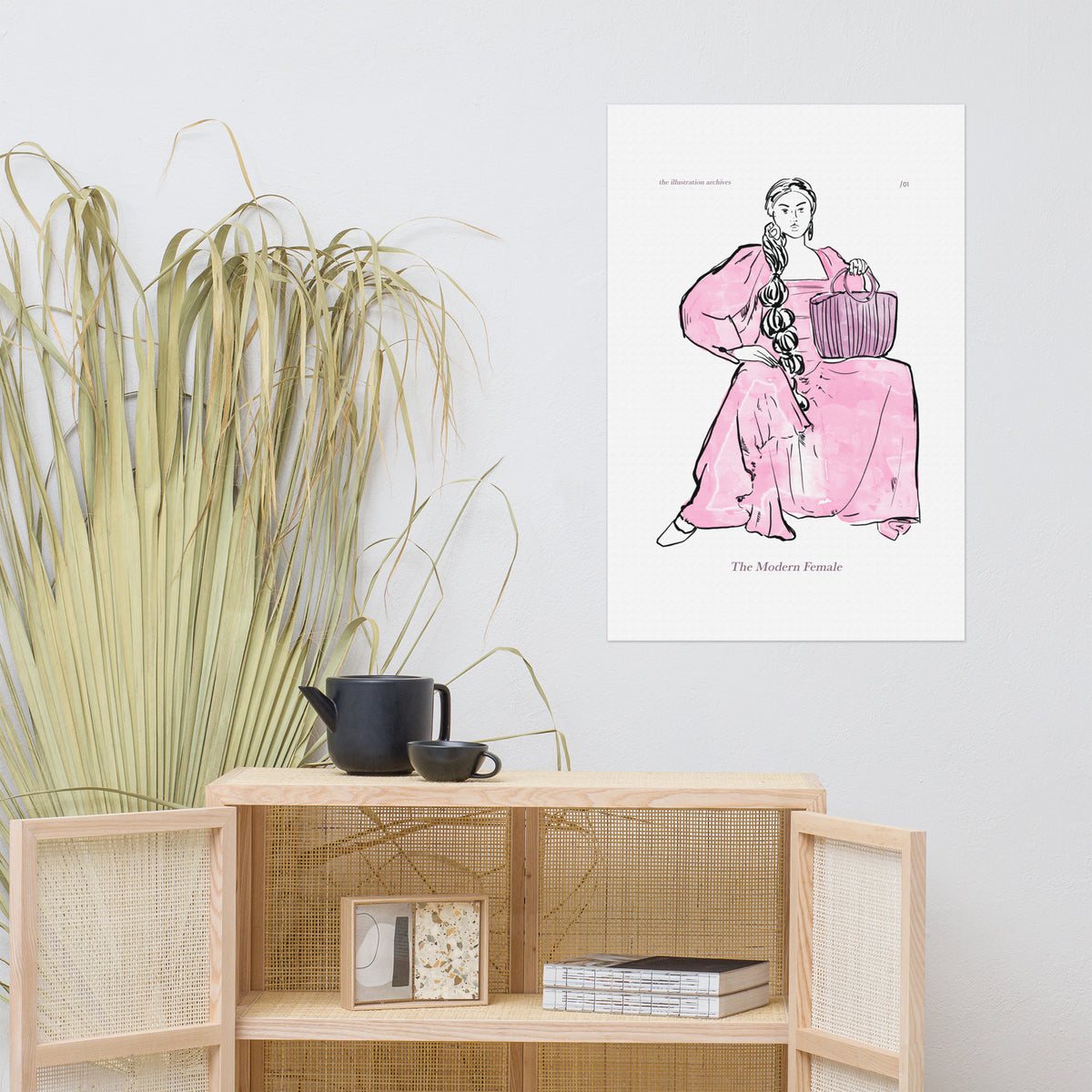 The Modern Female - Empowerment in Pink - 24″×36″ - Posters