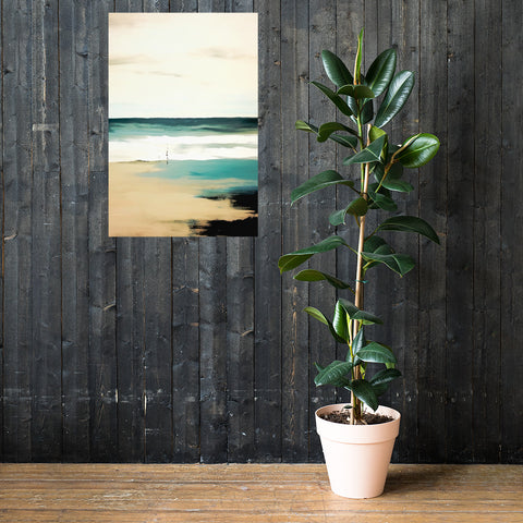 Image of Tranquil Horizons - Serene Seascape Art
