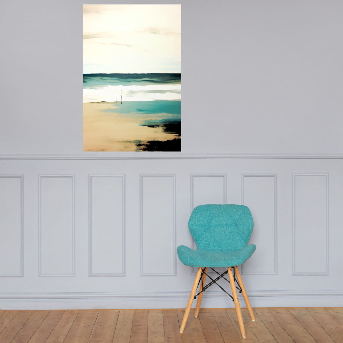 Tranquil Horizons - Serene Seascape Art - - Posters