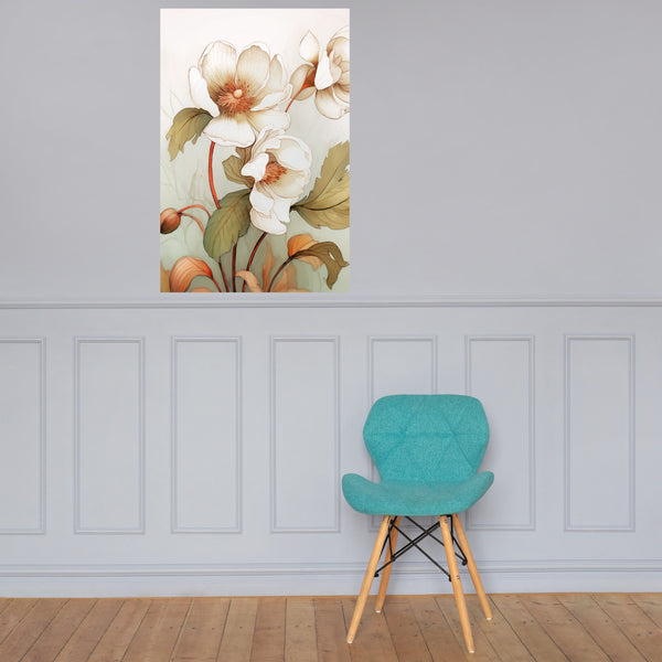 Ethereal Blooms - Timeless Floral Art - - Posters