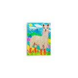 Llama in Paradise - Artistic Wall Decor - 5″×7″ -