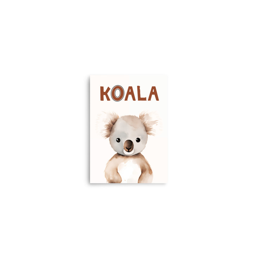 Cuddly Koala - Heartwarming Wall Art - 5″×7″ - Posters