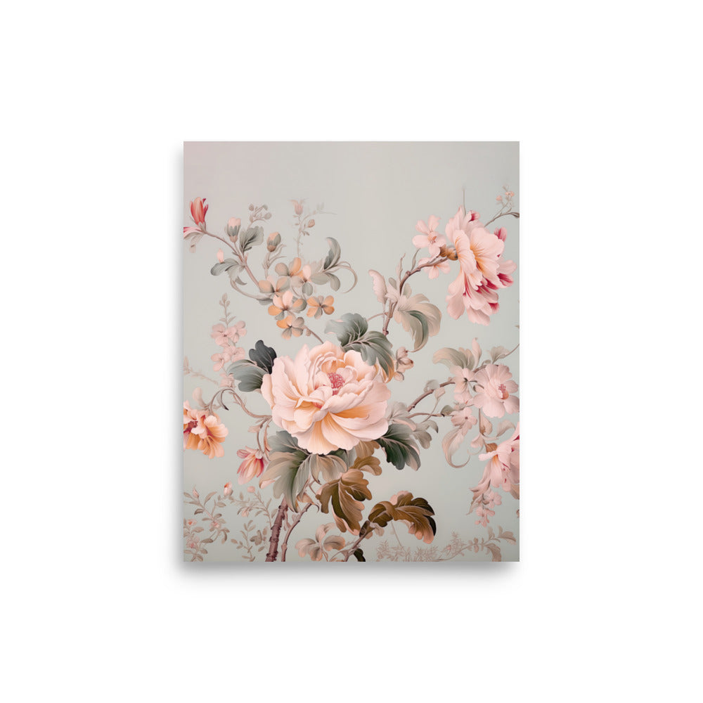 Blossoming Elegance - A Floral Symphony - 8″×10″ - Posters