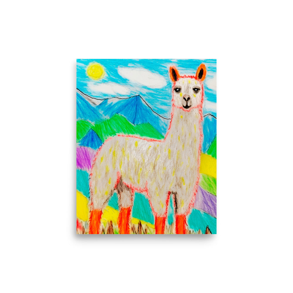 Llama in Paradise - Artistic Wall Decor - -