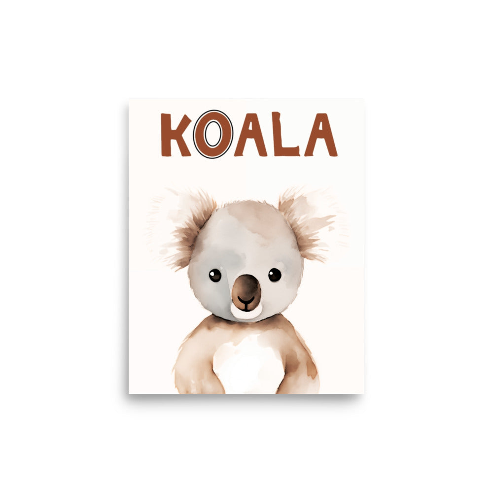 Cuddly Koala - Heartwarming Wall Art - 8″×10″ - Posters