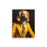 Dapper Dog in Golden Hues - A Touch of Class - 8″×10″ - Matte Poster