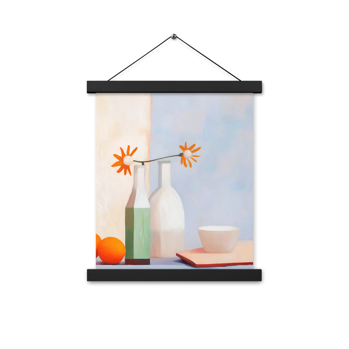 Elegant Balance - Artful Still Life - Black 11″×14″ - Posters With Hanger